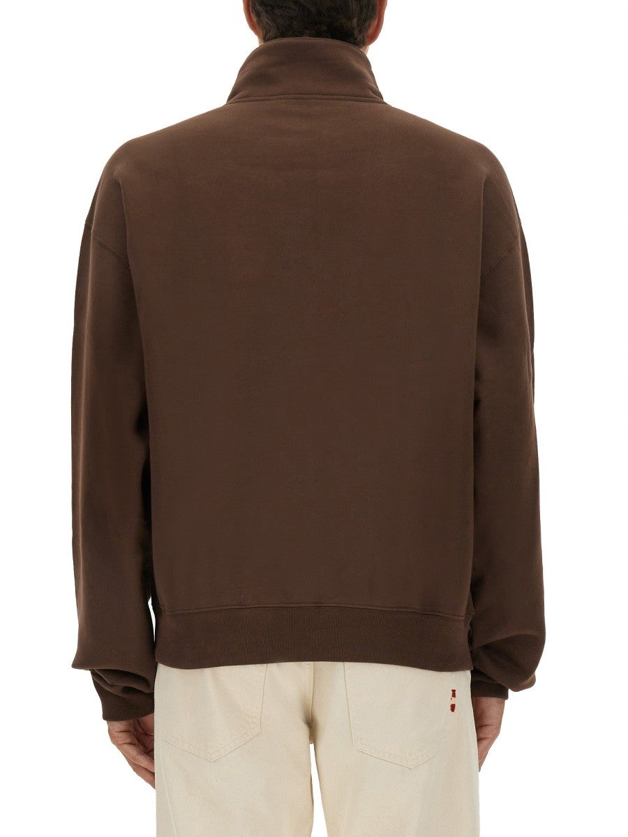GROSGRAIN SWEATSHIRT WITH TURTLENECK