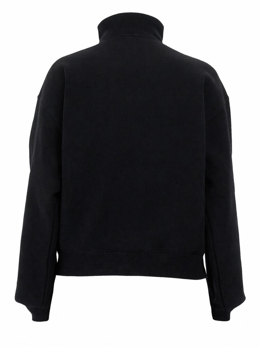 GROSGRAIN SWEATSHIRT WITH TURTLENECK