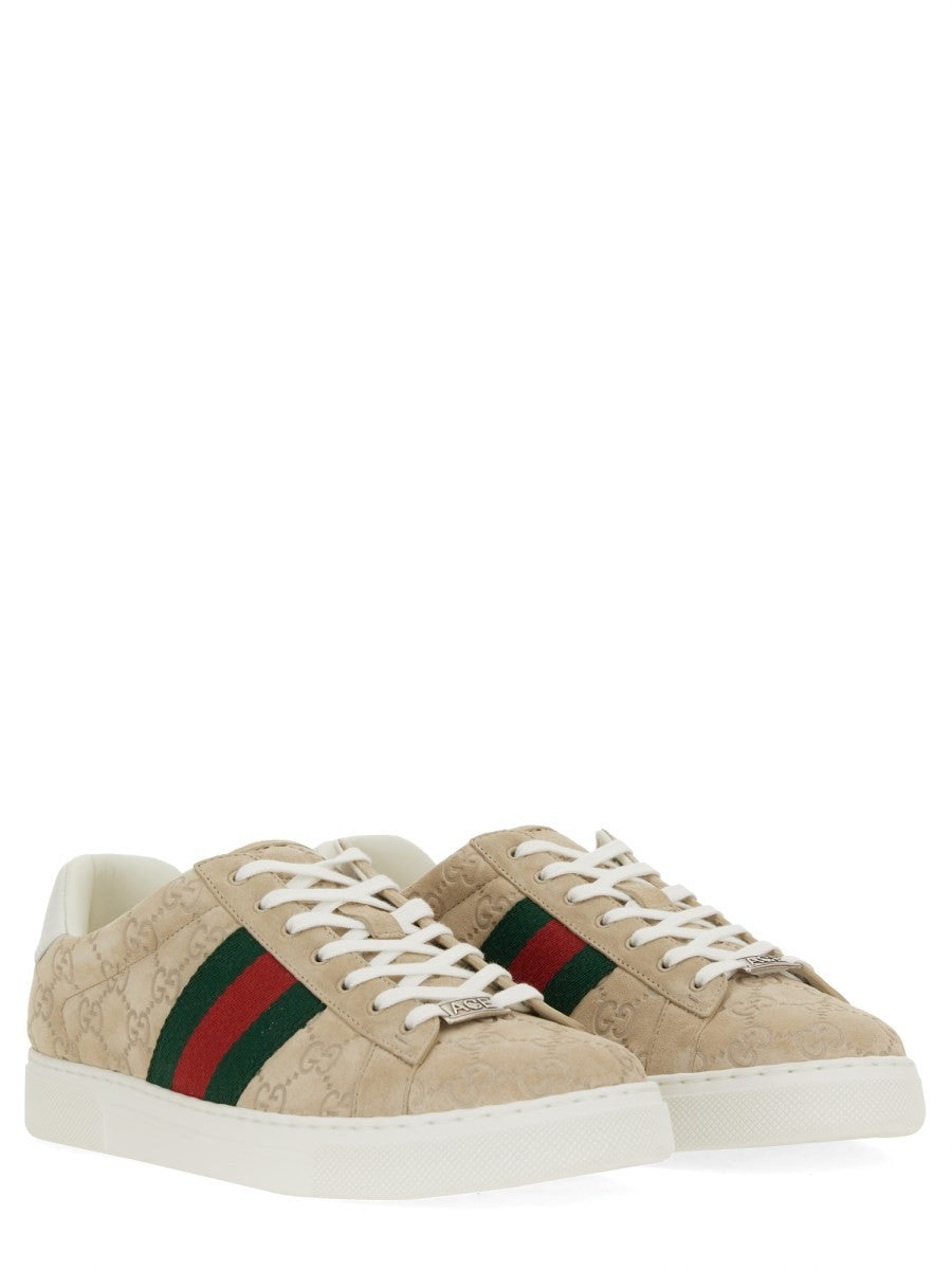 GUCCI ACE SNEAKER WITH WEB DETAIL