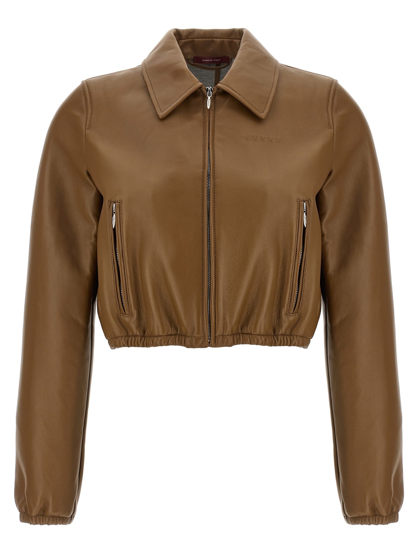 Gucci - 'Gucci' cropped jacket