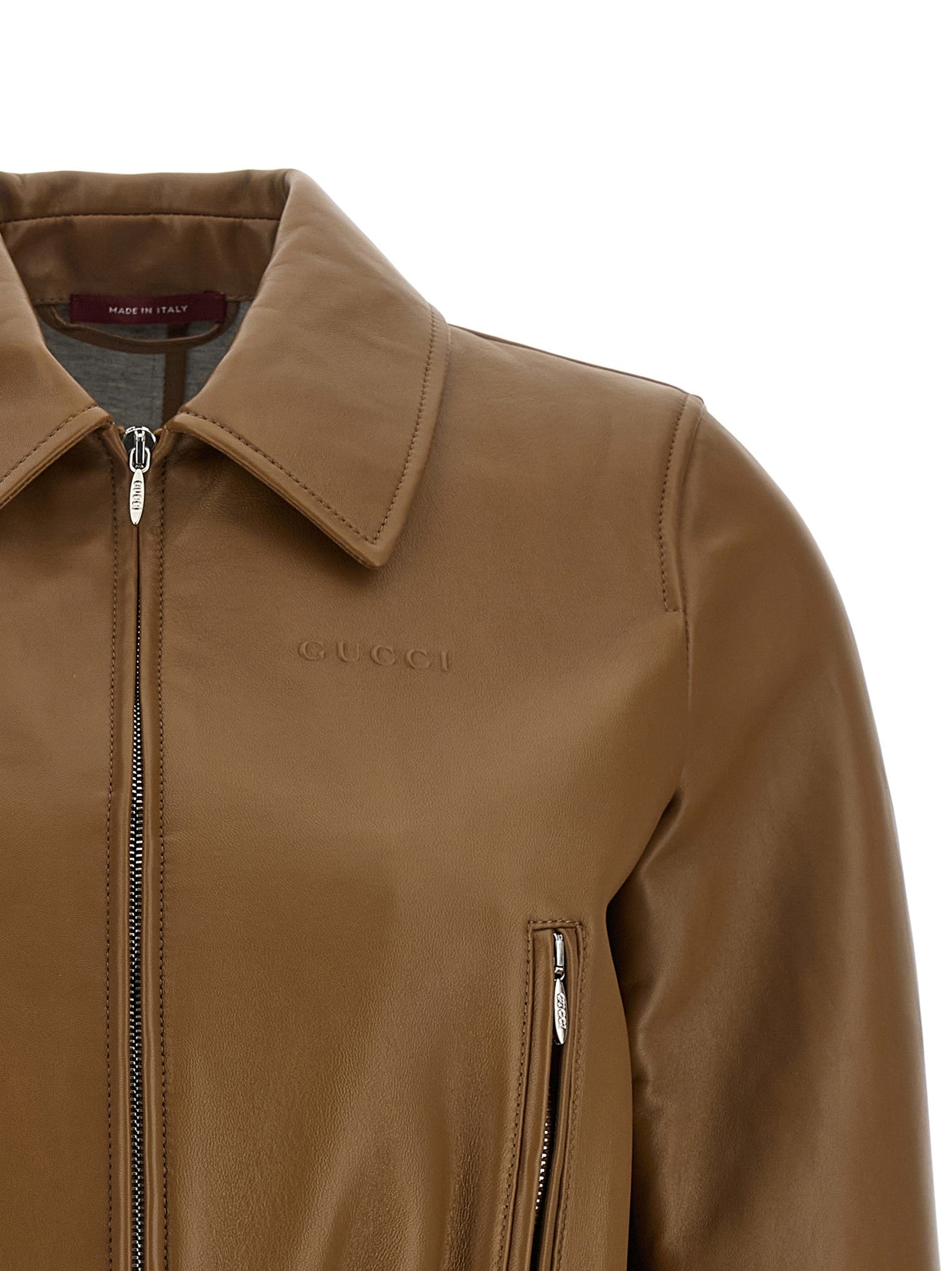 Gucci - 'Gucci' cropped jacket