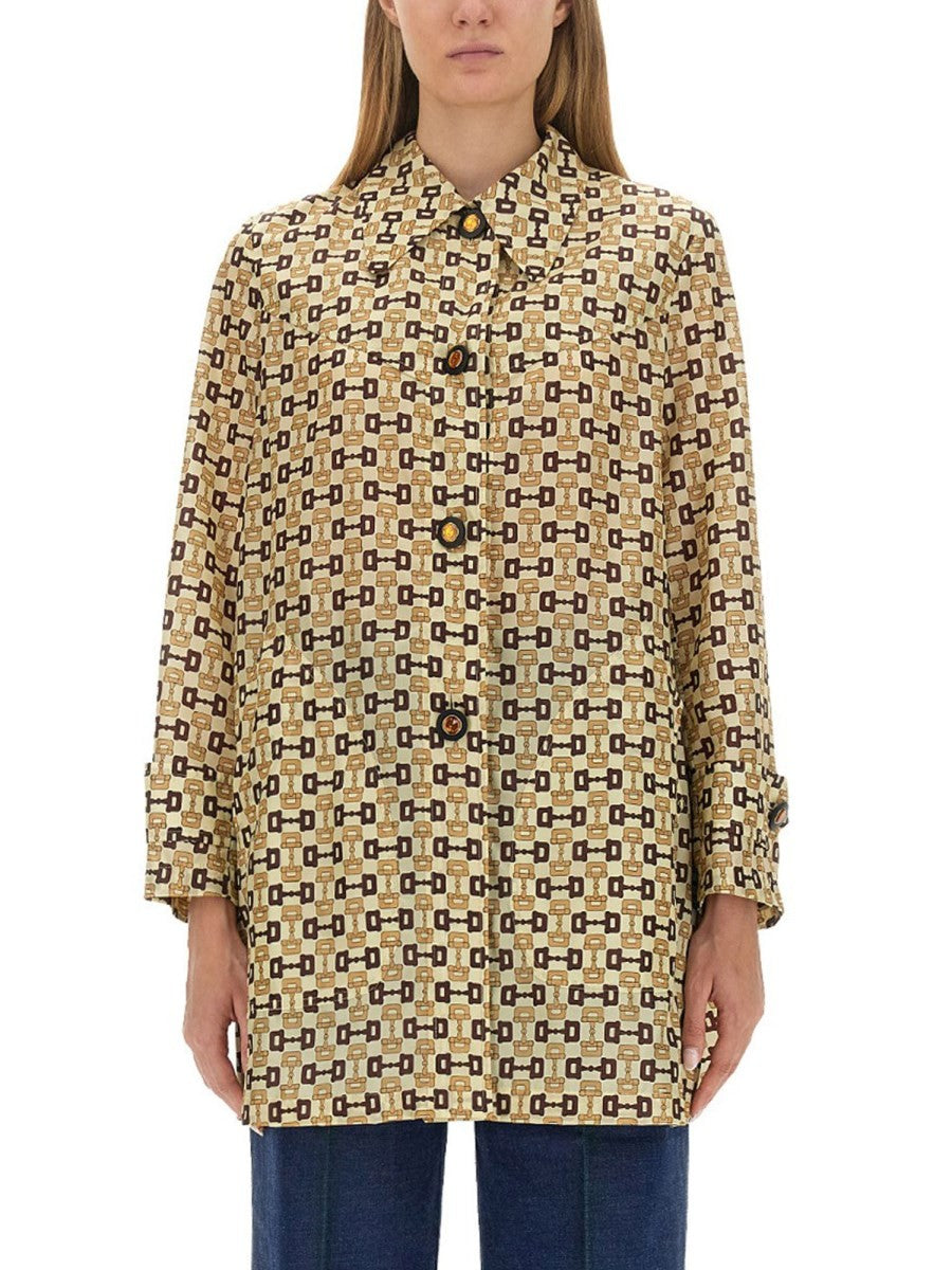 GUCCI HORSEBIT PRINT COAT