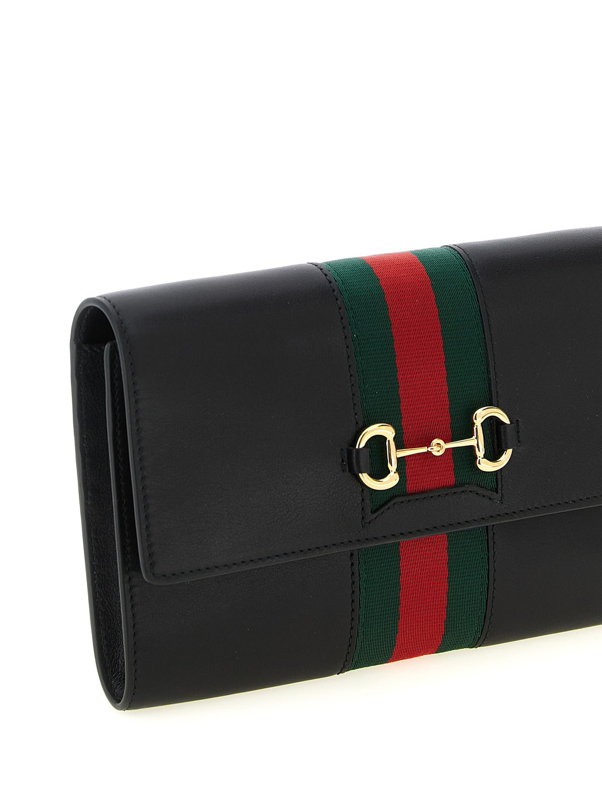 Gucci - 'Gucci Horsebit Web' wallet on chain