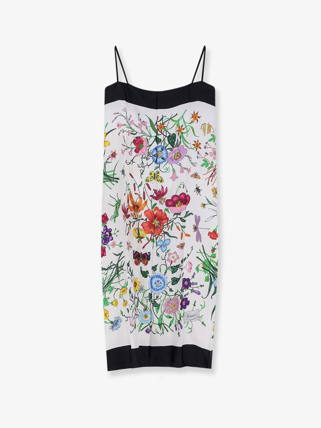 Gucci - Gucci Primavera dress with Gucci Flora print Whiteblack