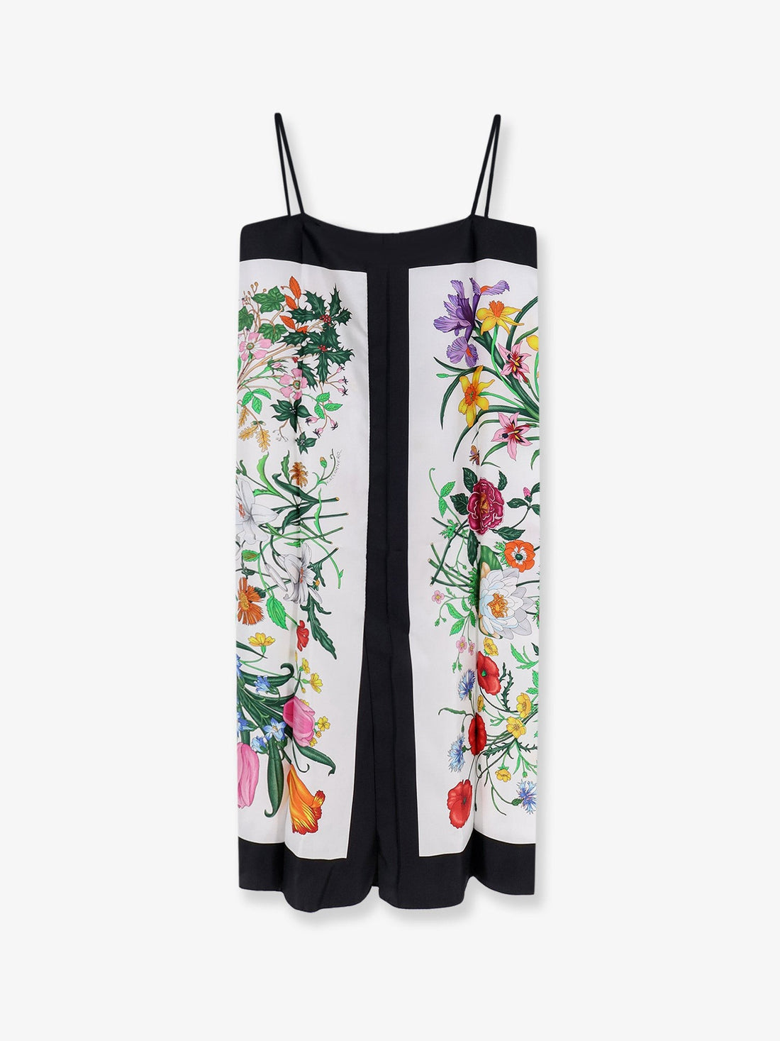 Gucci - Gucci Primavera dress with Gucci Flora print Whiteblack
