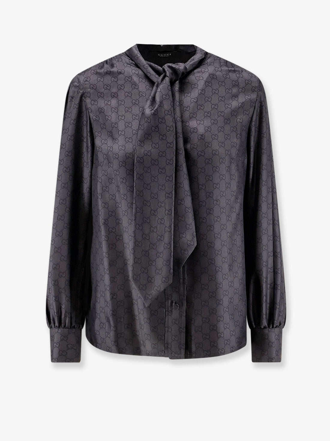 Gucci - Gucci Primavera GG silk shirt Blackgrey 42