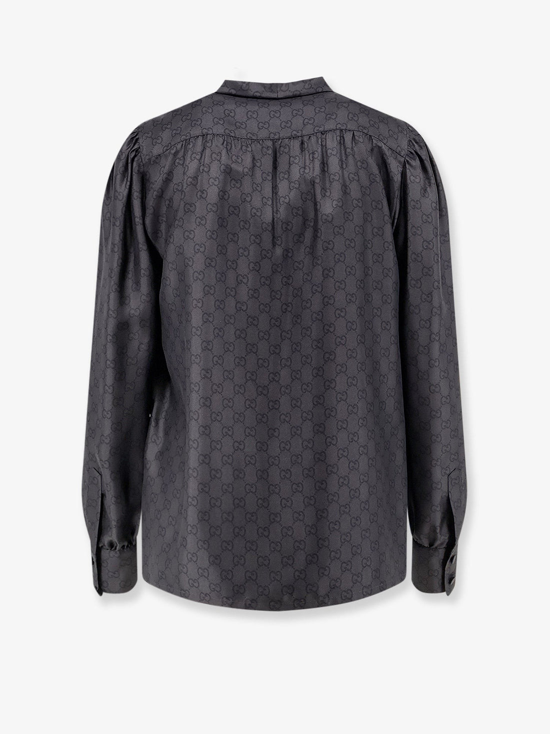 Gucci - Gucci Primavera GG silk shirt Blackgrey 42