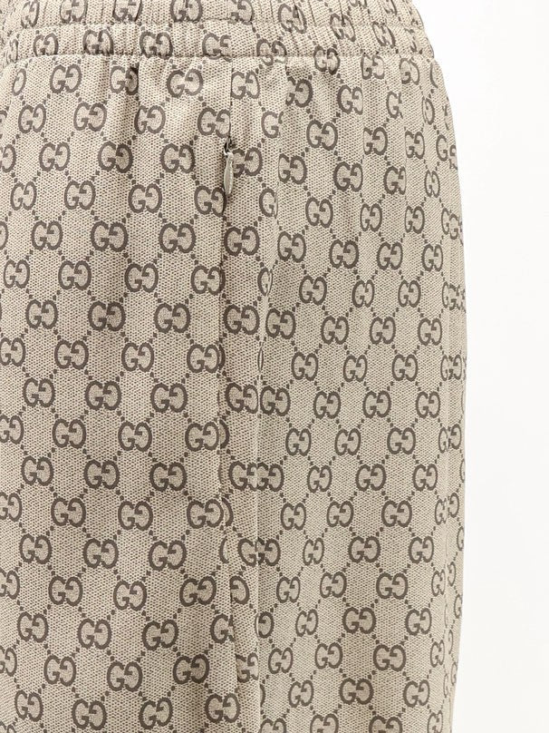 Gucci - Gucci Primavera silk trousers with GG print