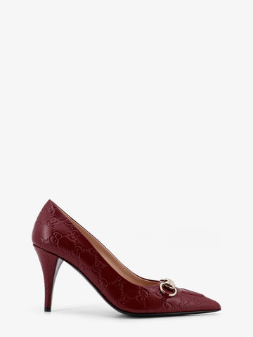 Gucci Gucci - Gucci Rosso Ancora GG leather décolleté