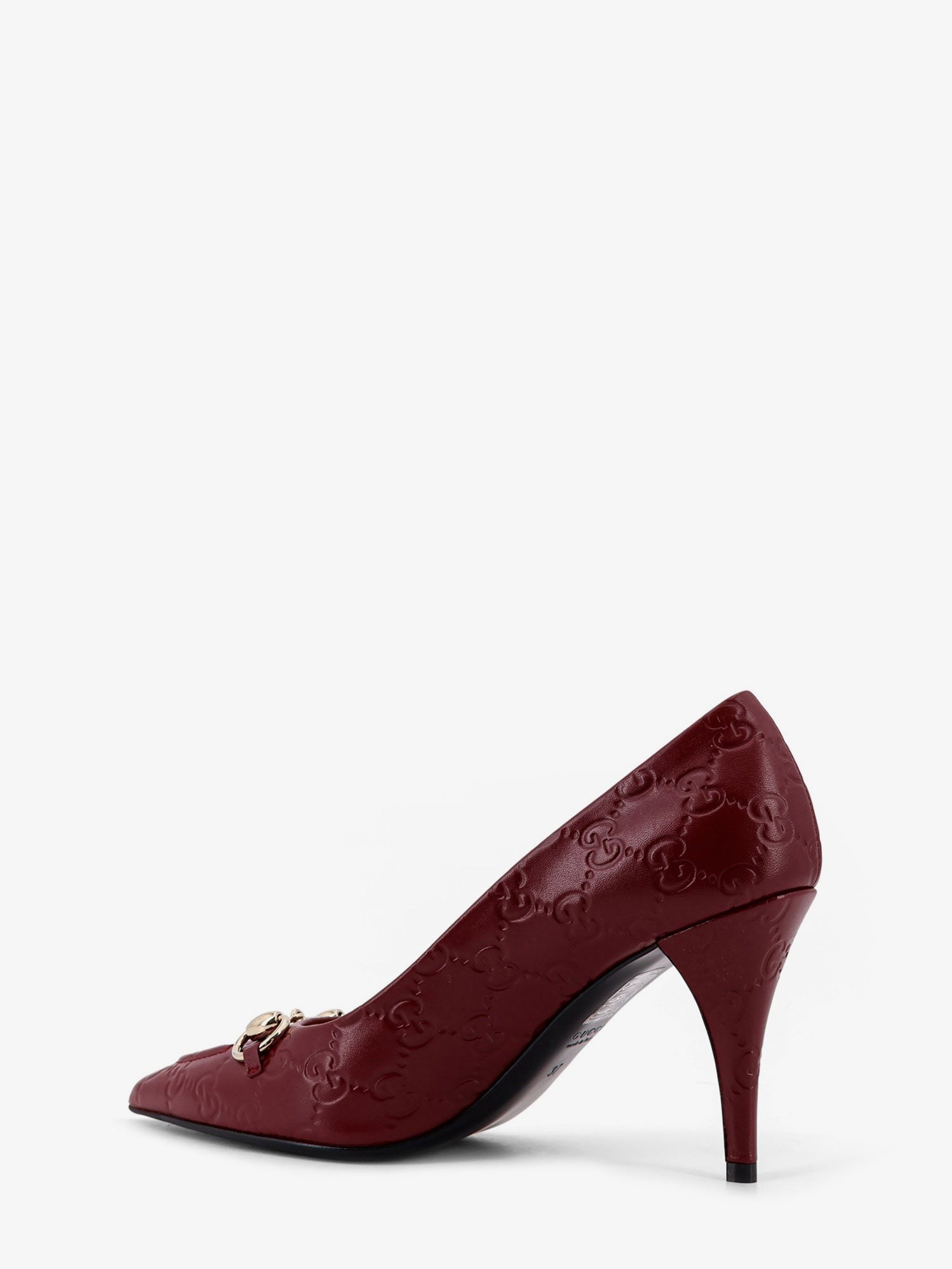 Gucci Gucci - Gucci Rosso Ancora GG leather décolleté