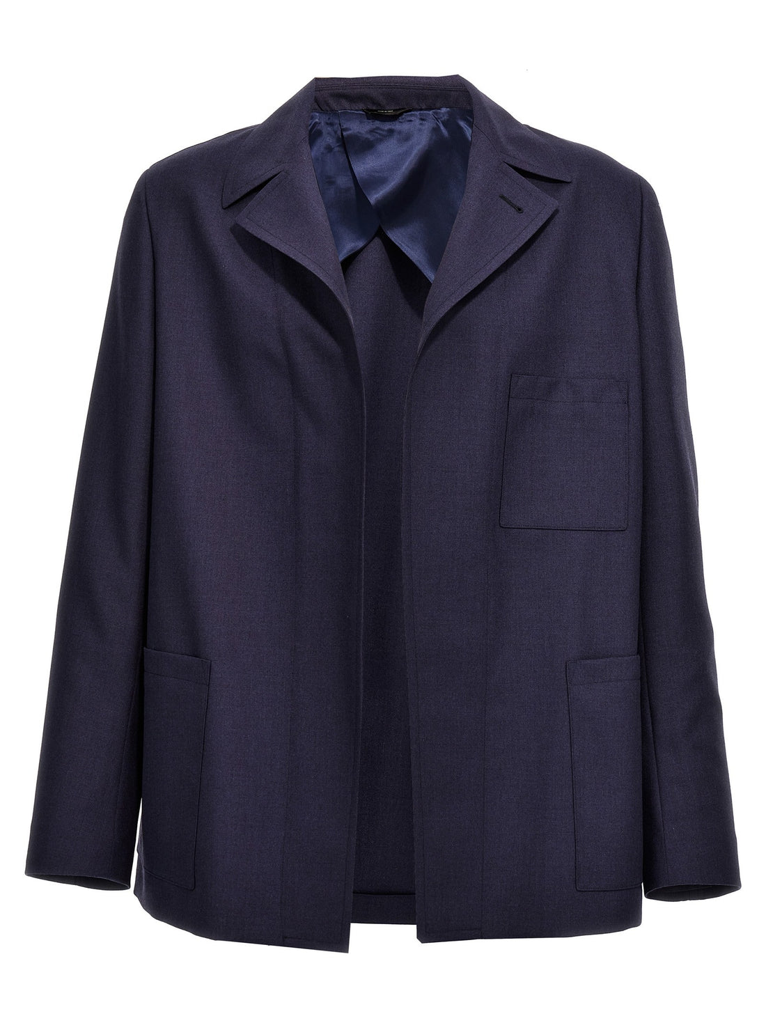 Fendi - Half belt jacket Blue 50 IT