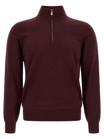 Brunello Cucinelli - Half-zip cashmere sweater