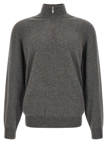 Brunello Cucinelli - Half-zip cashmere sweater