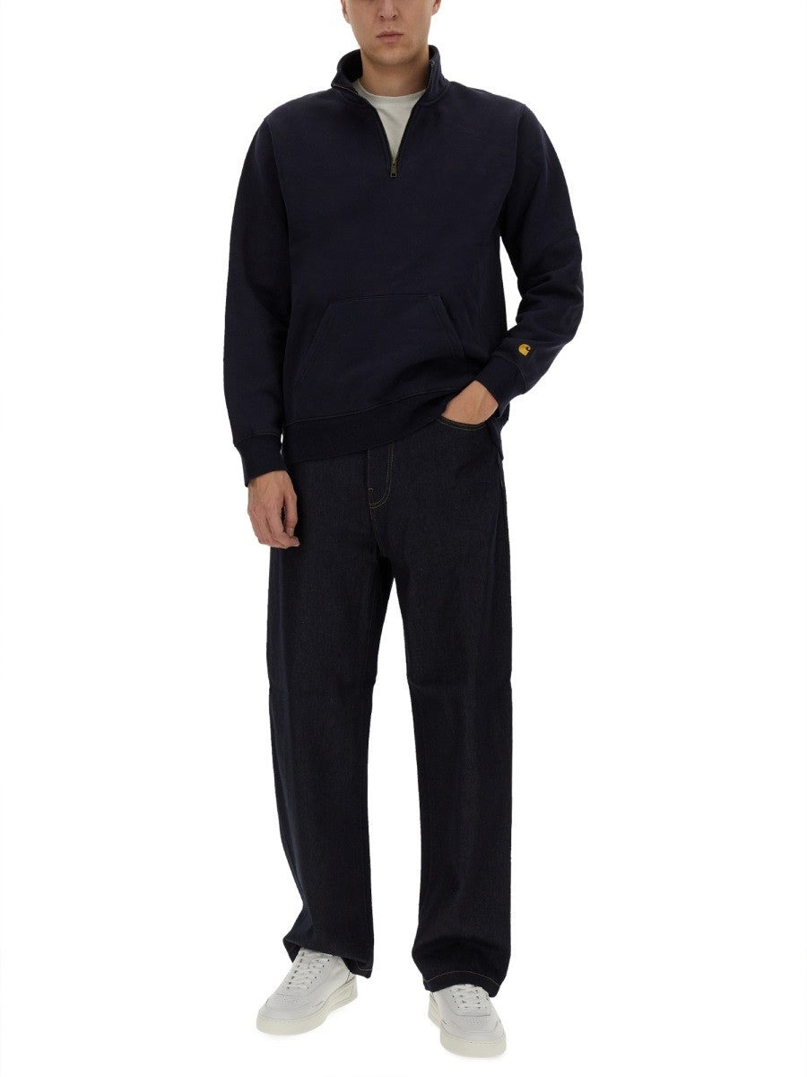 HALF ZIPPER SWEATSHIRT