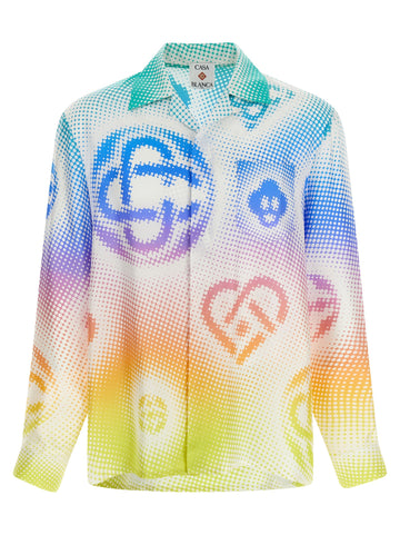 CASABLANCA - 'Halftone Logo' shirt
