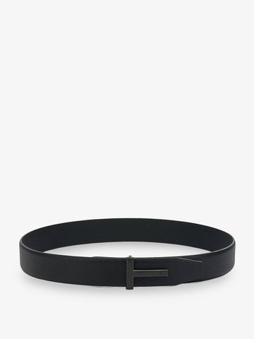TOM FORD TOM FORD - Hammered leather belt