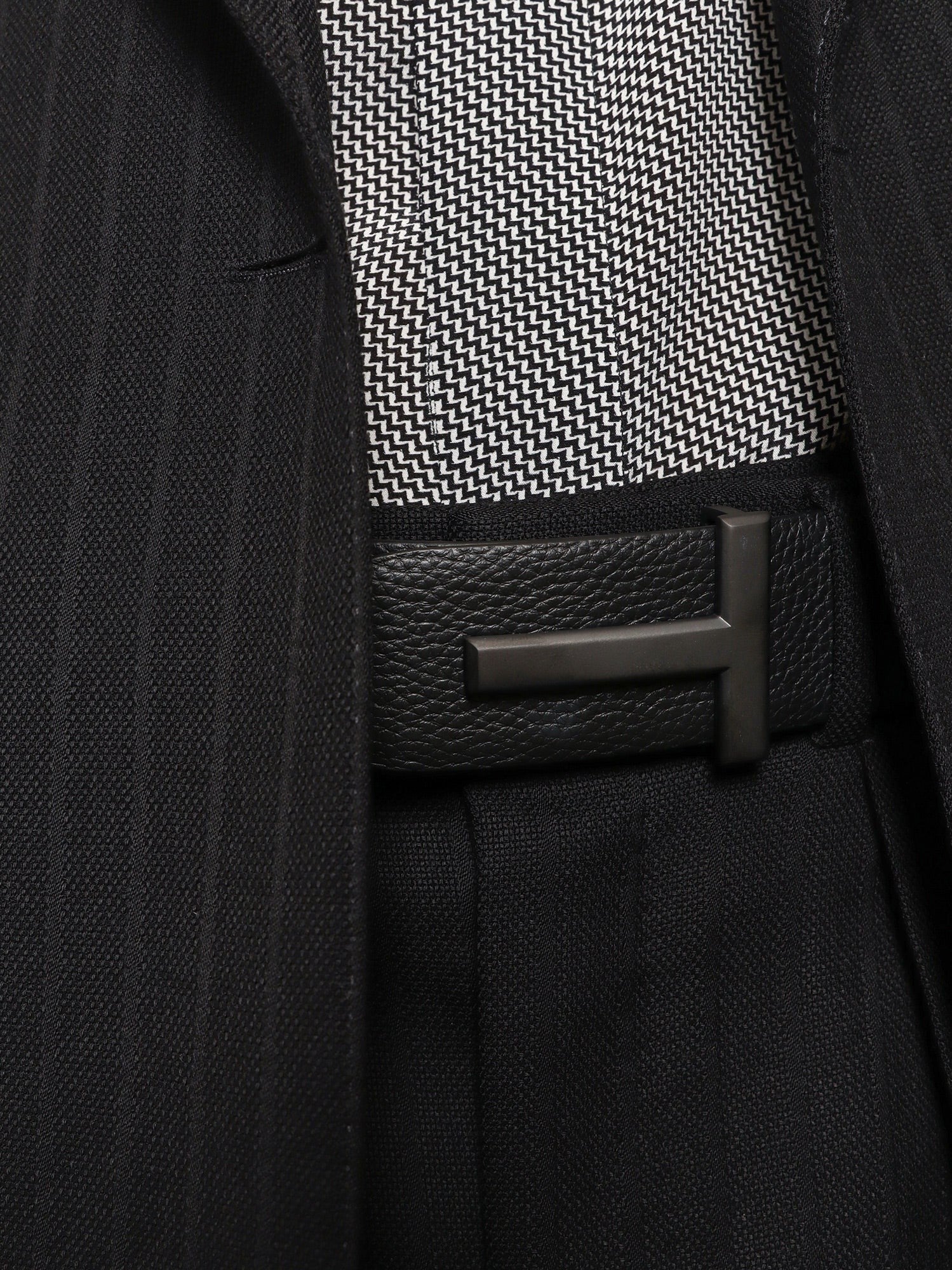 TOM FORD TOM FORD - Hammered leather belt