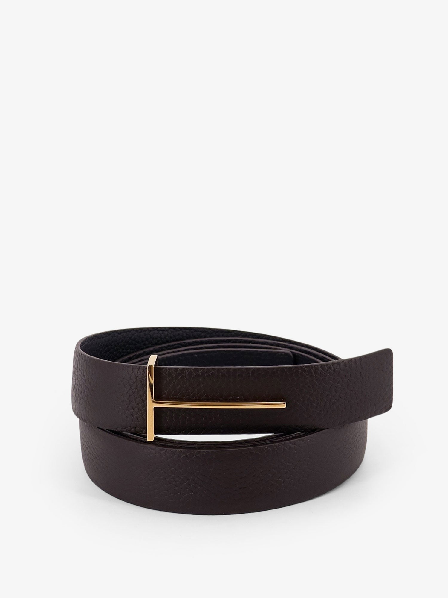 TOM FORD - Hammered leather belt