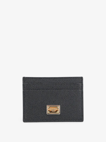 Dolce & Gabbana Hammered leather card holder