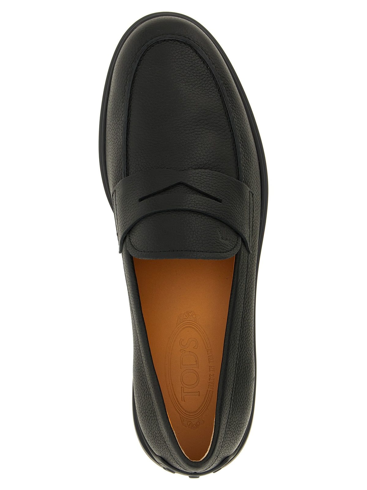 TOD'S - Hammered leather loafers