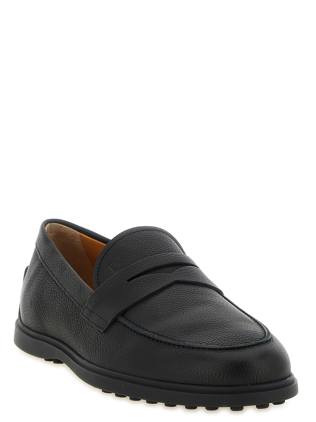 TOD'S - Hammered leather loafers