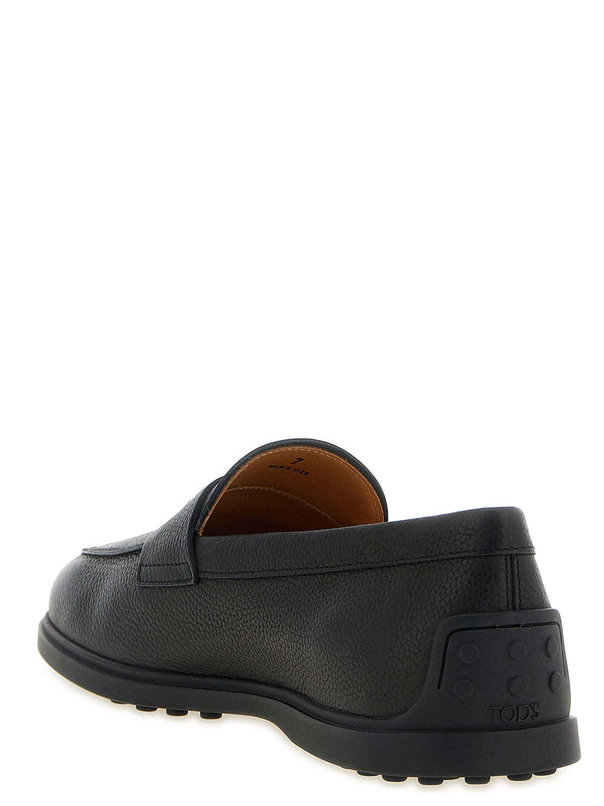 TOD'S - Hammered leather loafers