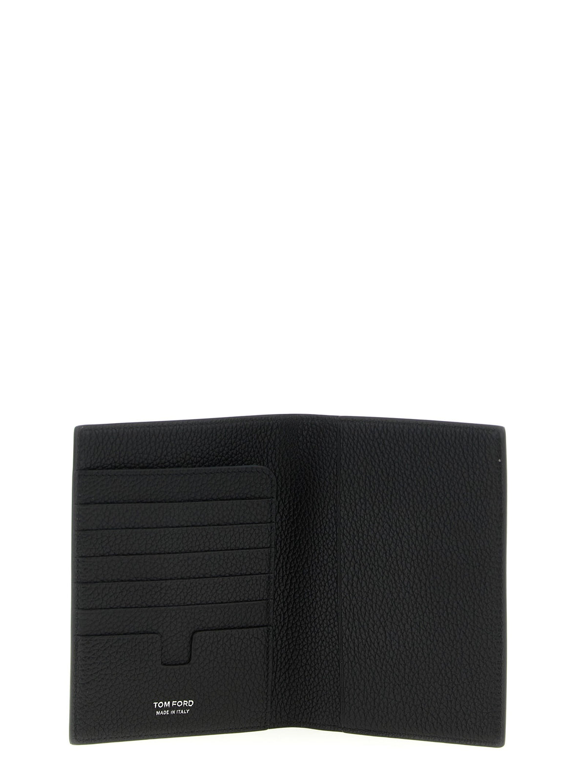 TOM FORD - Hammered leather passport holder