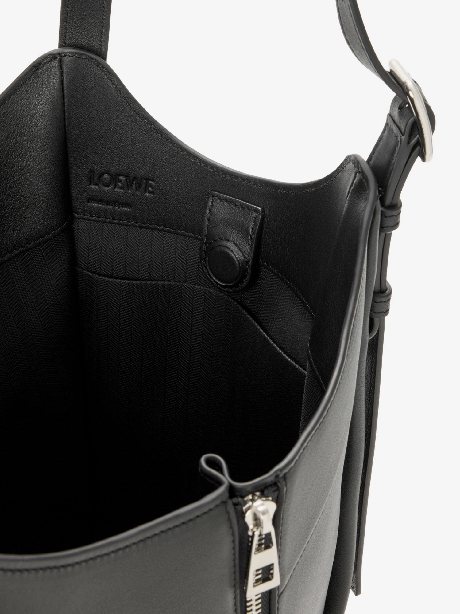 LOEWE - Hammock Flip leather handbag with front lettering logo