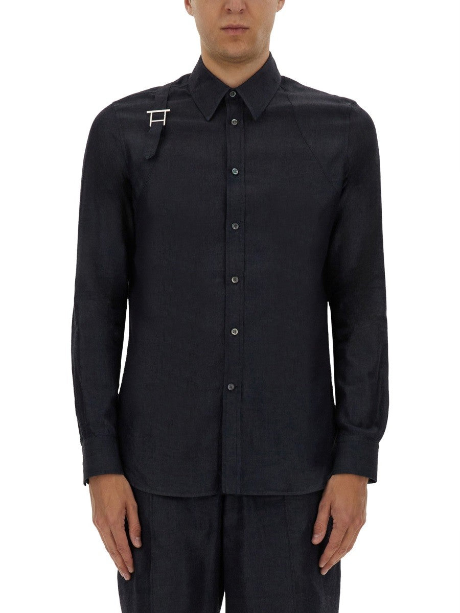 Alexander Mcqueen Alexander Mcqueen - HARNESS SHIRT WITH T BUCKLE