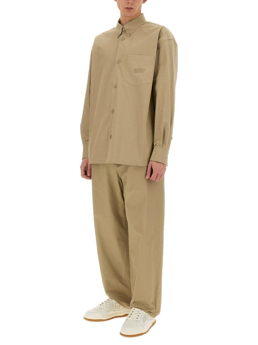 HEAVY COTTON POPLIN PANTS