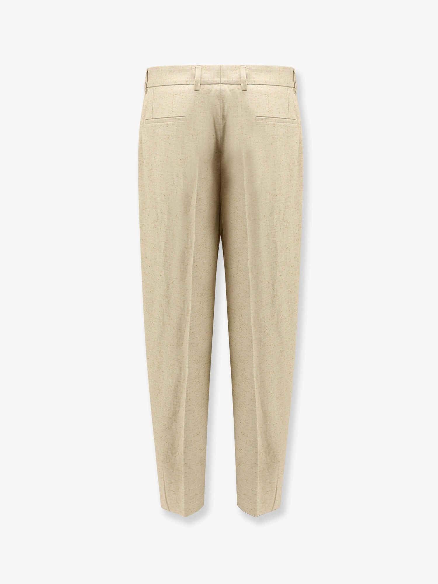 Dolce & Gabbana - Hemp, linen and silk trousers with tweed effect