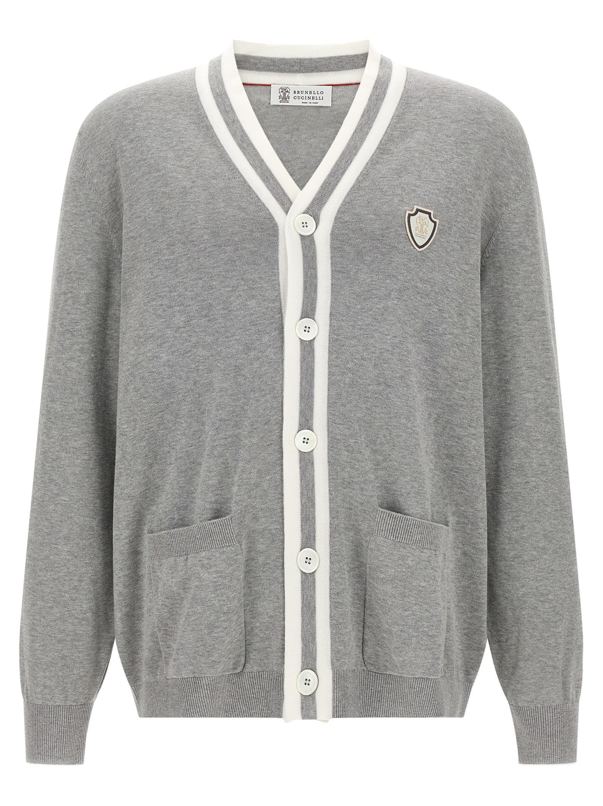 Brunello Cucinelli - Heraldic logo cardigan