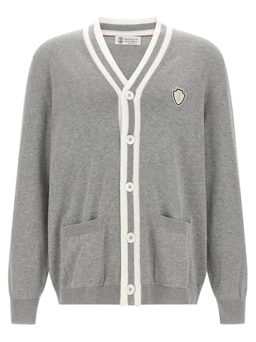 Brunello Cucinelli - Heraldic logo cardigan