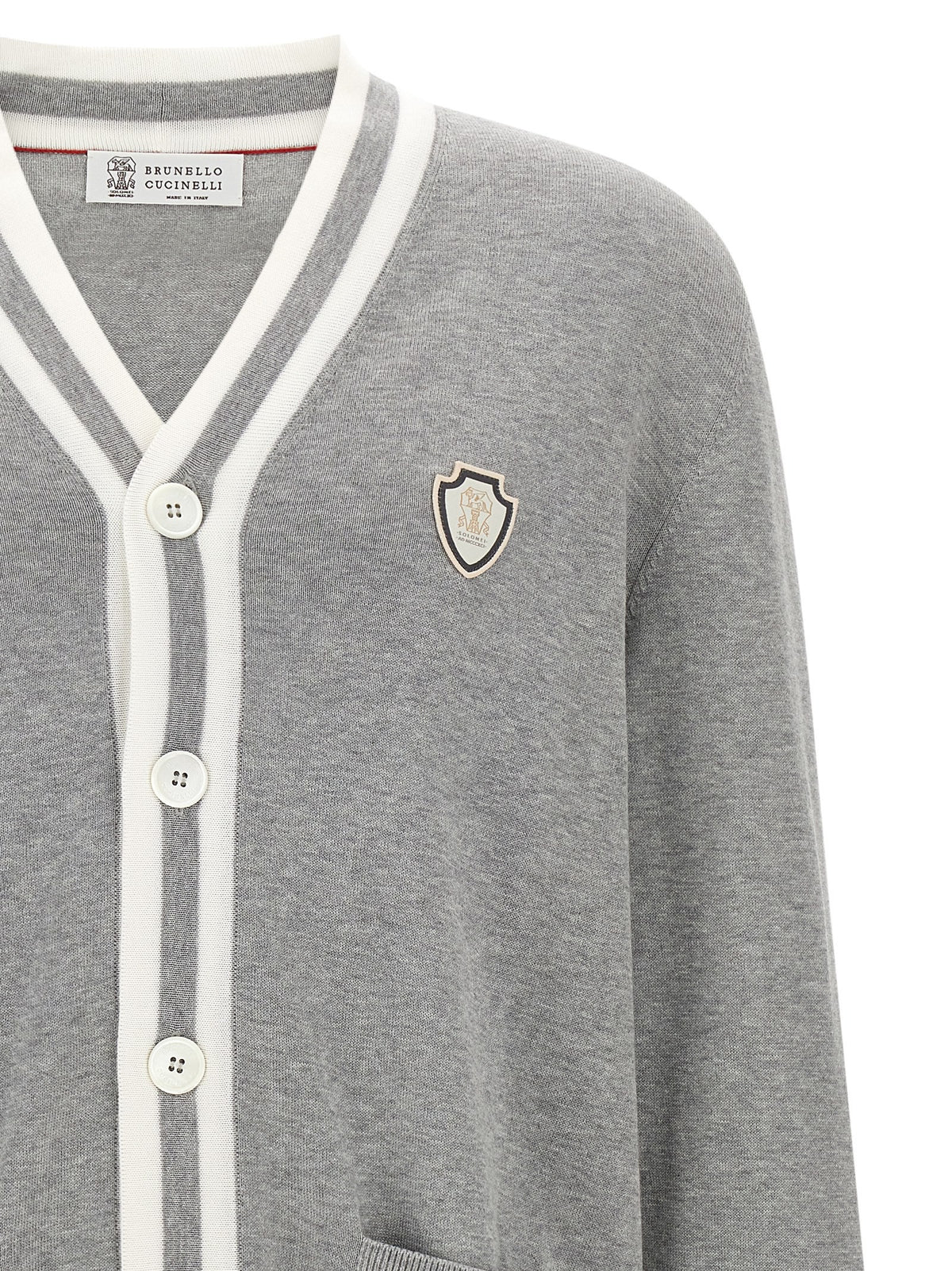 Brunello Cucinelli - Heraldic logo cardigan