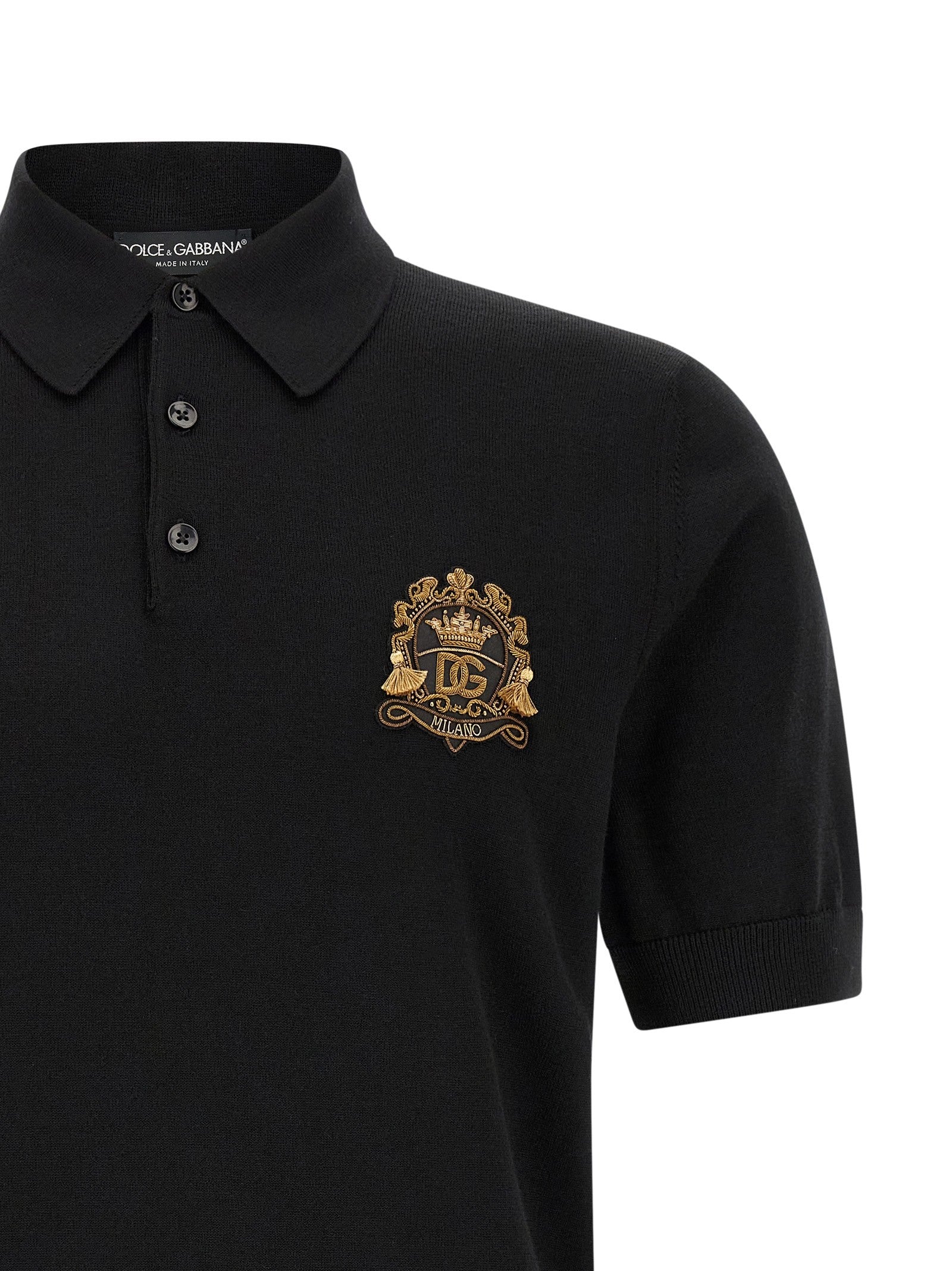Dolce & Gabbana - Heraldic patch polo shirt heraldic-patch-polo-shirt_0f7ba2b1-b21f-45ea-b050-089b88d59c92