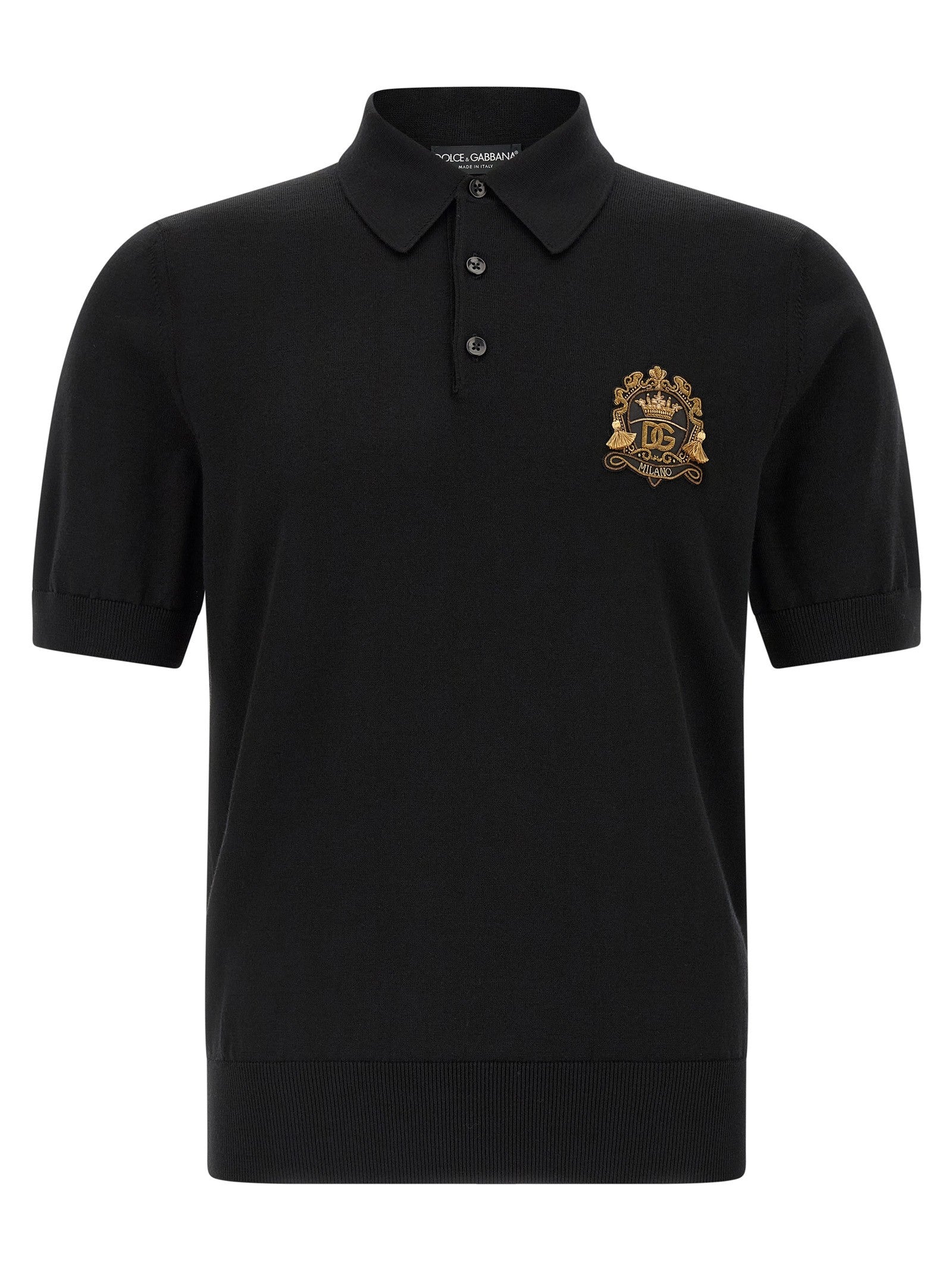 Dolce & Gabbana - Heraldic patch polo shirt heraldic-patch-polo-shirt_200afb92-f9ff-4ab7-95b7-e2c348edf7e3