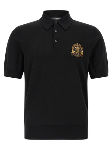 Dolce & Gabbana - Heraldic patch polo shirt heraldic-patch-polo-shirt_200afb92-f9ff-4ab7-95b7-e2c348edf7e3