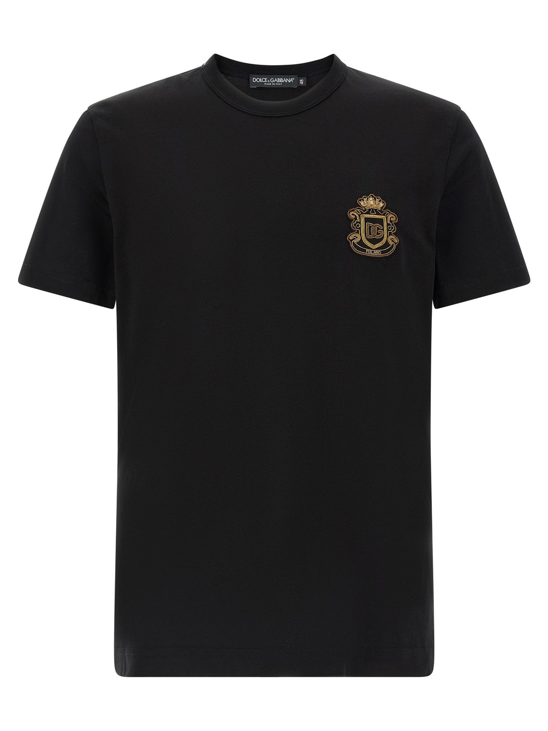 Dolce & Gabbana - Heraldic patch t-shirt Black 50 IT