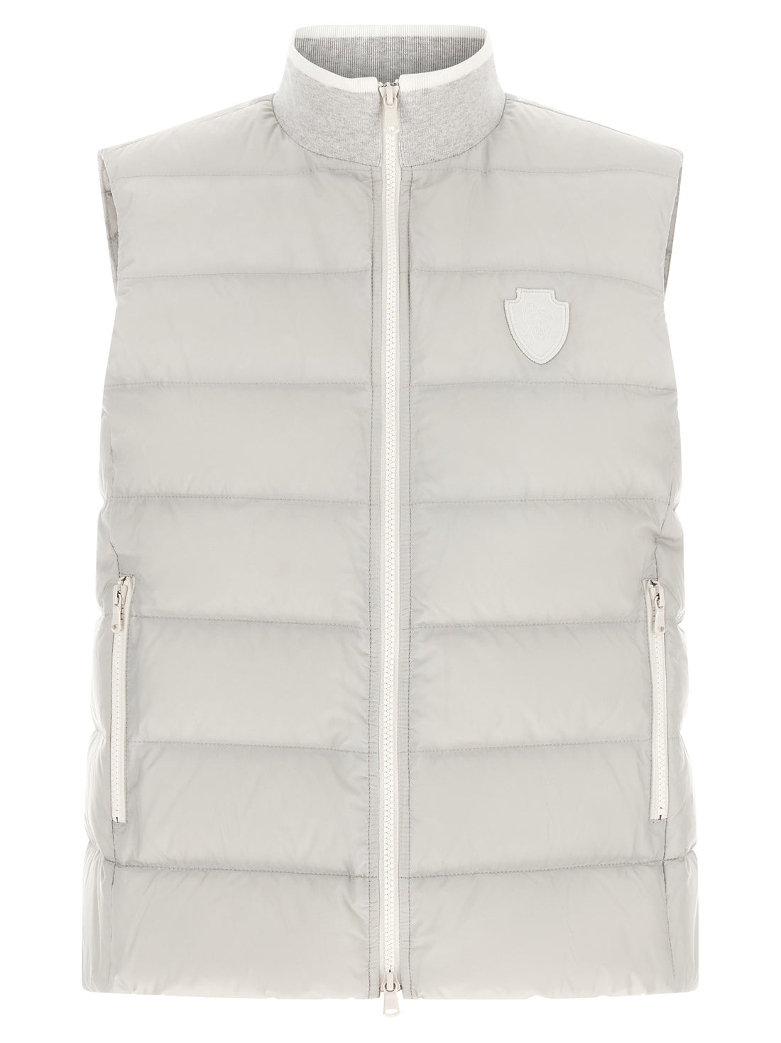 Brunello Cucinelli - Heraldic patch vest gray