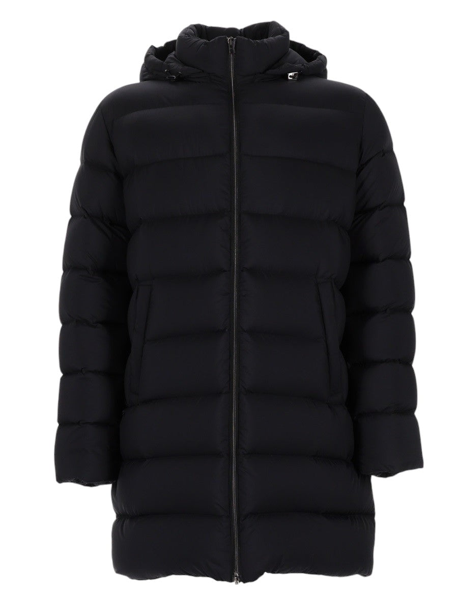Herno - Hooded Padded Coat - Black herno-hooded-padded-coat-black-front-jpg