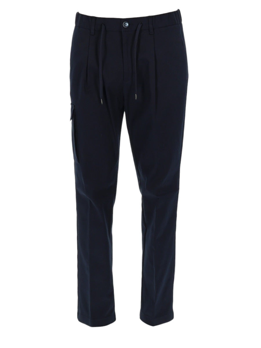 Herno - Resort Trousers - Navy herno-resort-trousers-navy-front-jpg