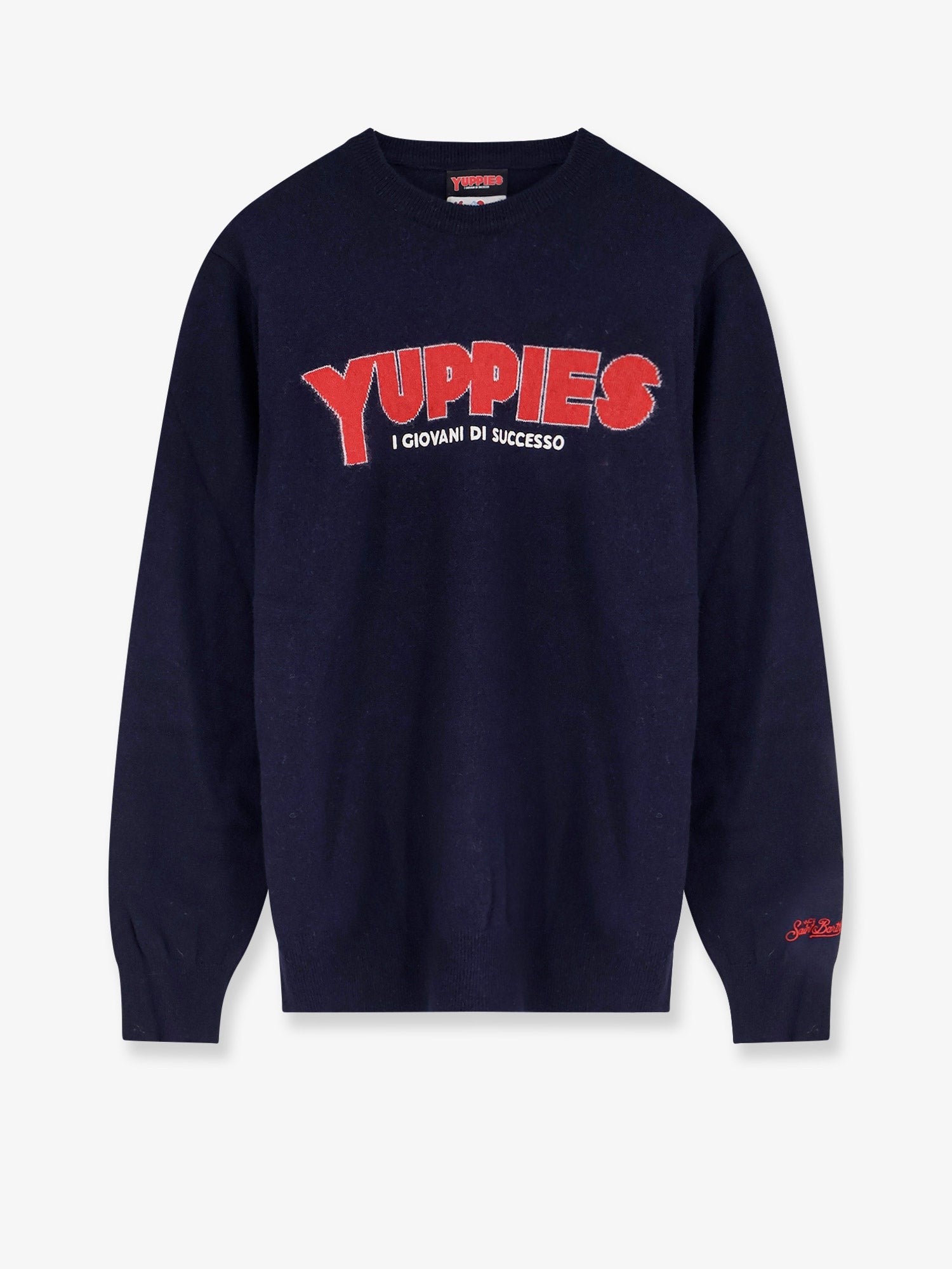 Heron Light sweater with Yuppies I Giovani di Successo embroidery