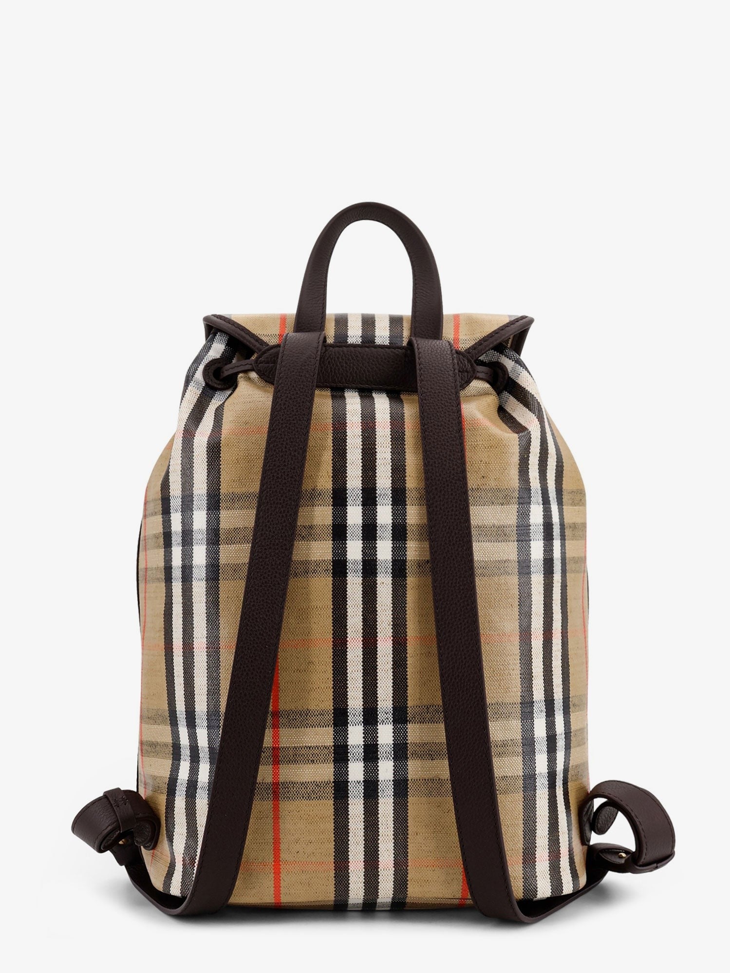 Burberry Burberry - Highlands coated canvas backpack with front logo