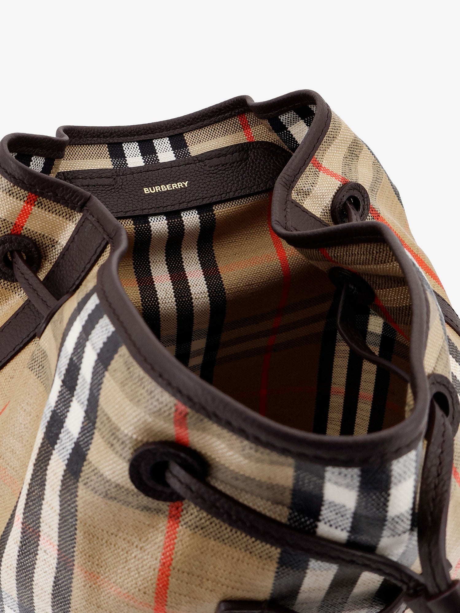 Burberry Burberry - Highlands coated canvas backpack with front logo