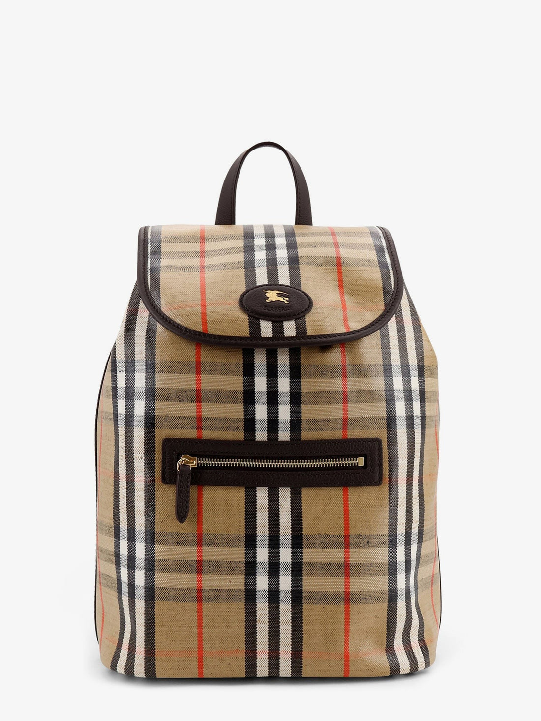 Burberry Highlands coated canvas backpack with front logo