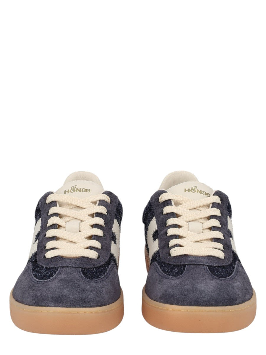 Hogan - SNEAKER "HOGAN COOL" hogan-cool-suede-fabric-sneakers-navy-front-jpg