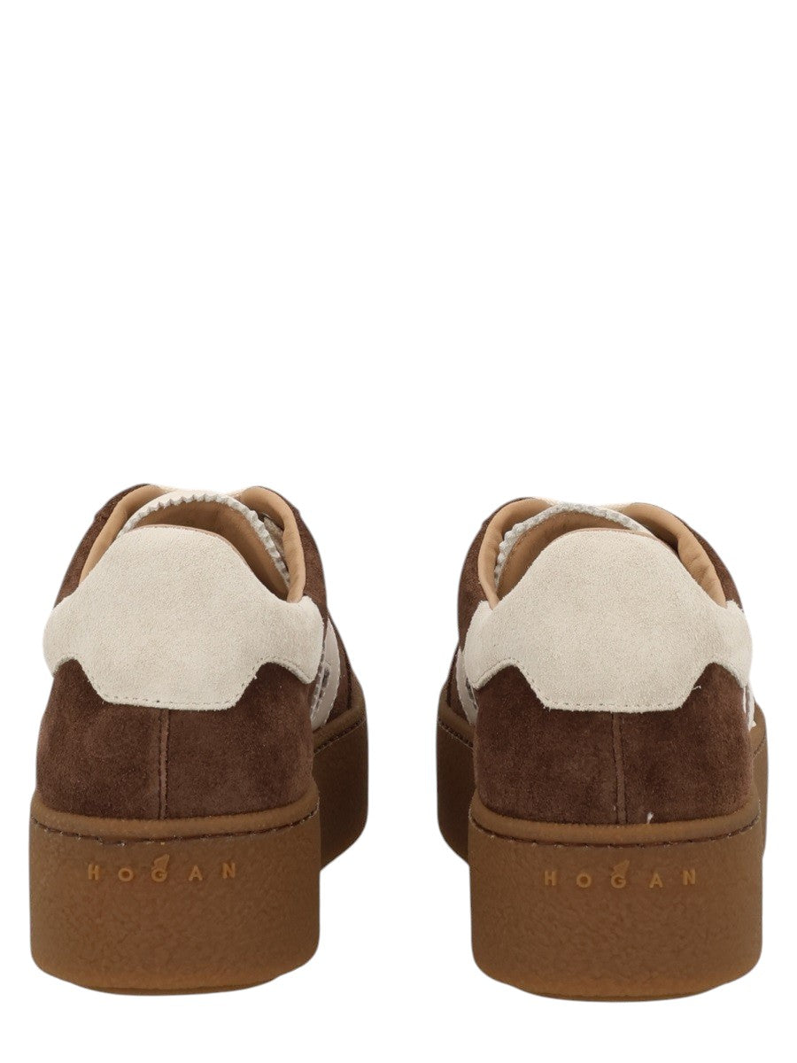 Hogan - SNEAKER "HOGAN COOL" hogan-cool-suede-sneakers-brown-back-jpg