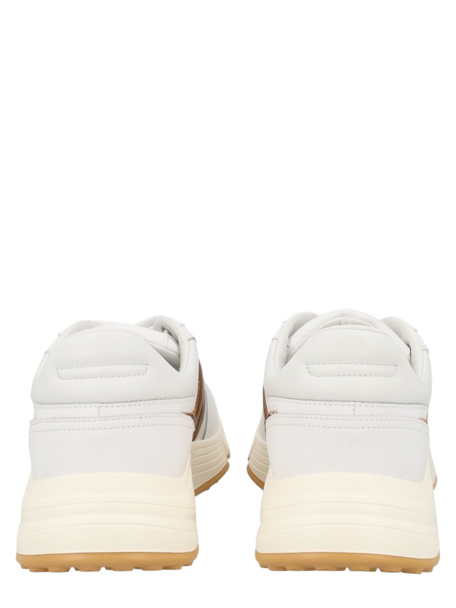 Hogan - SNEAKER "HOGAN HYPERLIGHT" hogan-hyperlight-leather-sneakers-white-brown-back-jpg