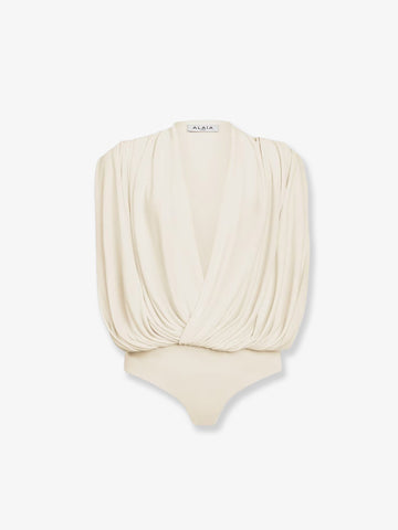 ALAIA - Hooded Body viscose top