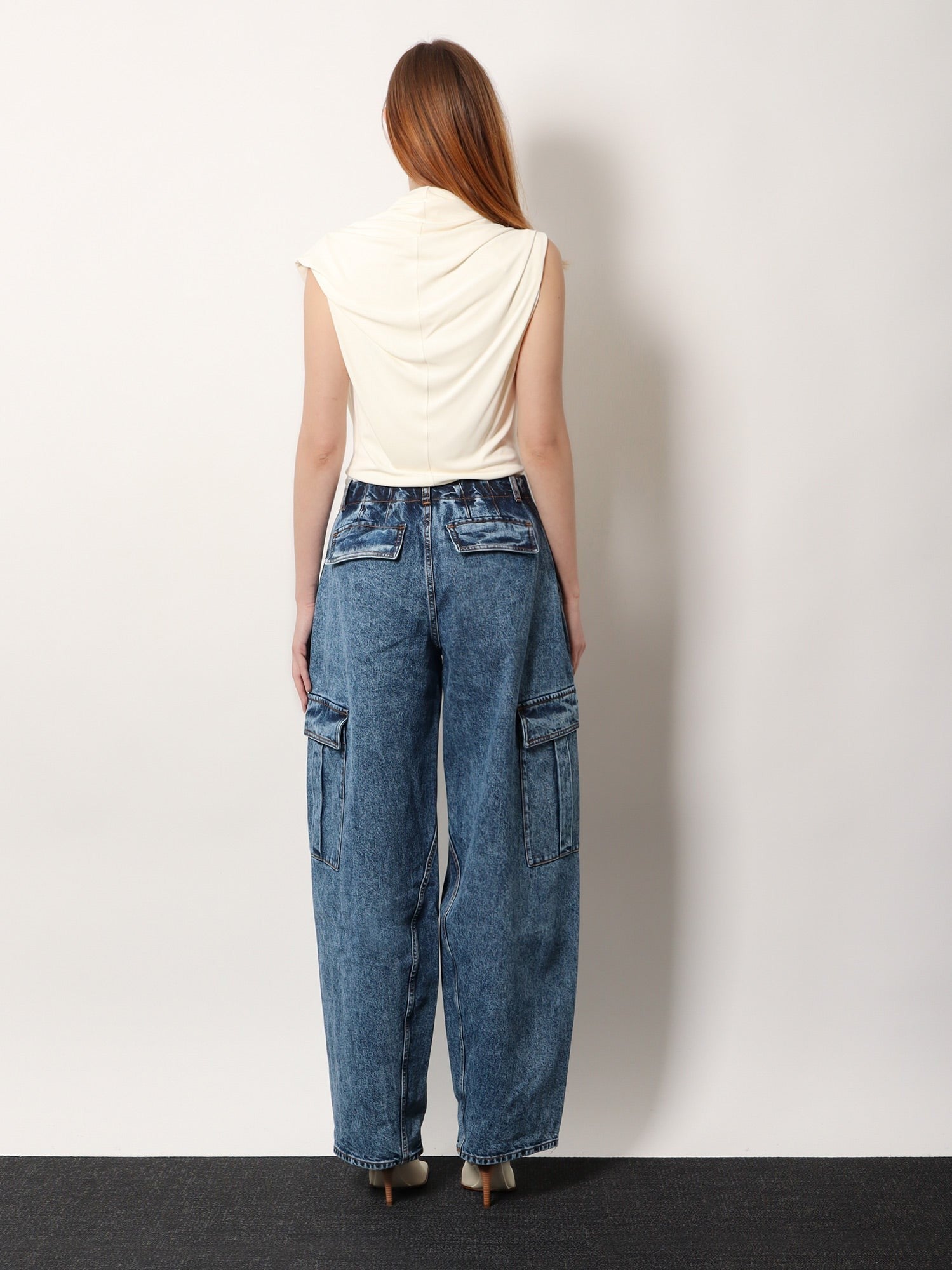 ALAIA - Hooded Body viscose top